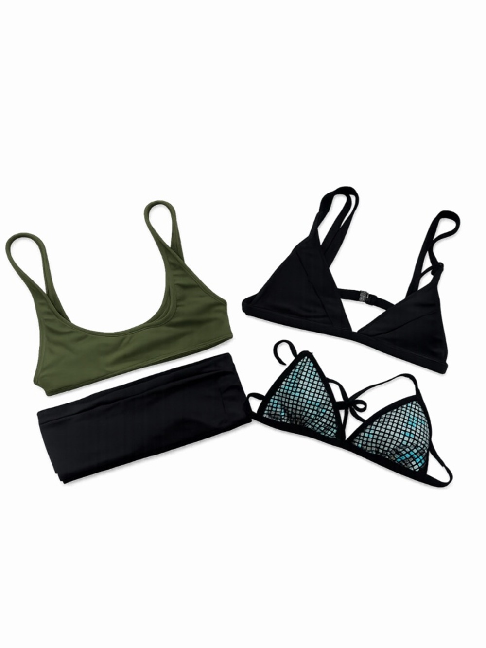 👙 BUNDLE of 4 Bikini Tops | Multi Colour | Size XS/S